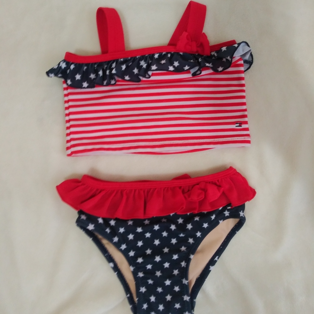 Tommy Hilfiger Baby Girl 2 Piece Bathing Suit